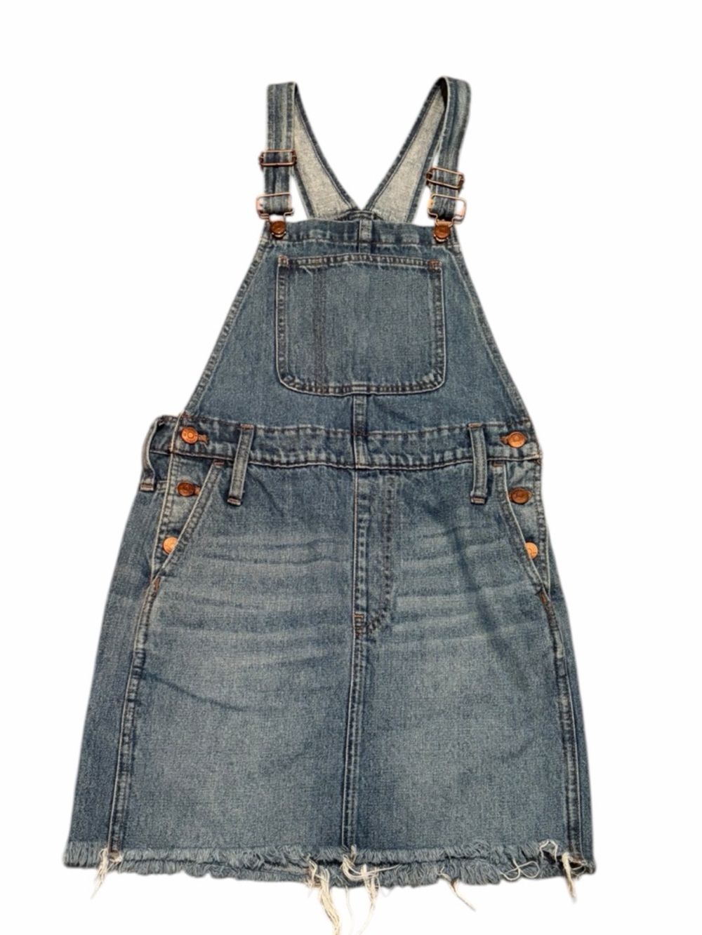 Madewell Denim Overall Skirt - Blue Wash